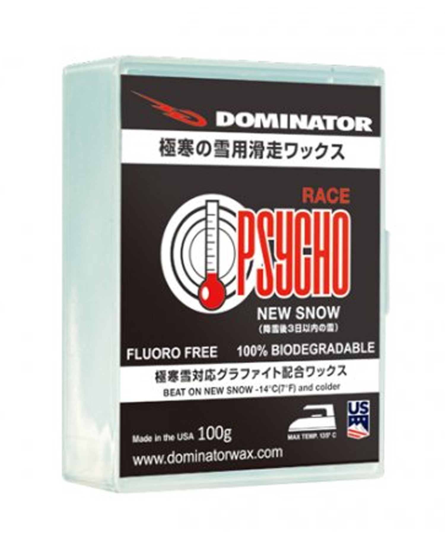 スノーボード WAX 滑走ワックス DOMINATOR ドミネーター PSYCHO/NEW SNOW 100g 23-24モデル ムラサキスポーツ KK I28(ONECOLOR-ONESIZE)