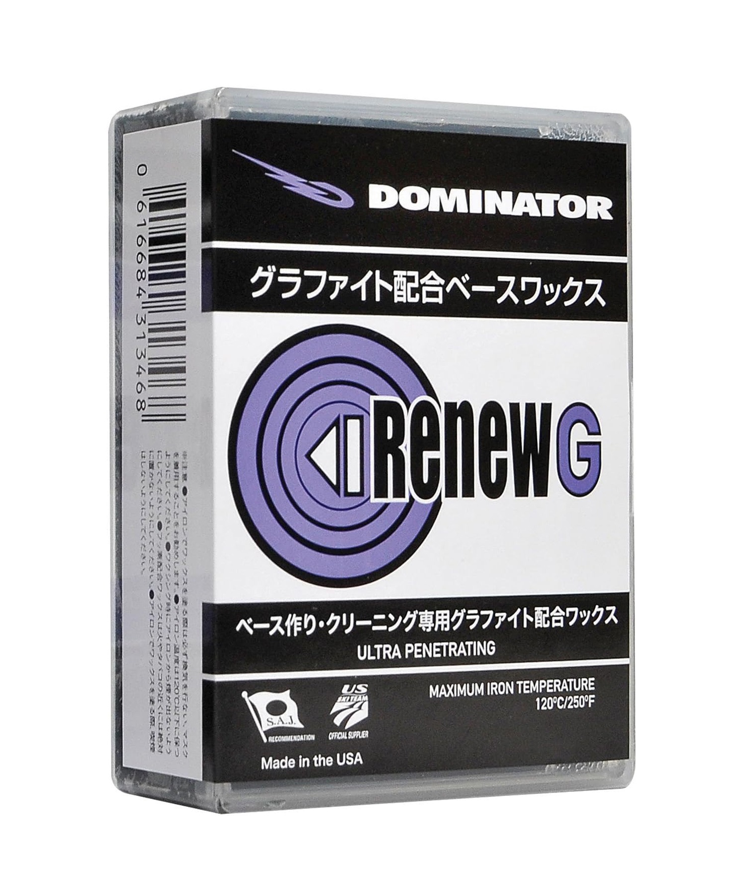 スノーボード WAX ベースワックス DOMINATOR ドミネーター RENEWG 100g 23-24モデル ムラサキスポーツ KK I28(ONECOLOR-ONESIZE)