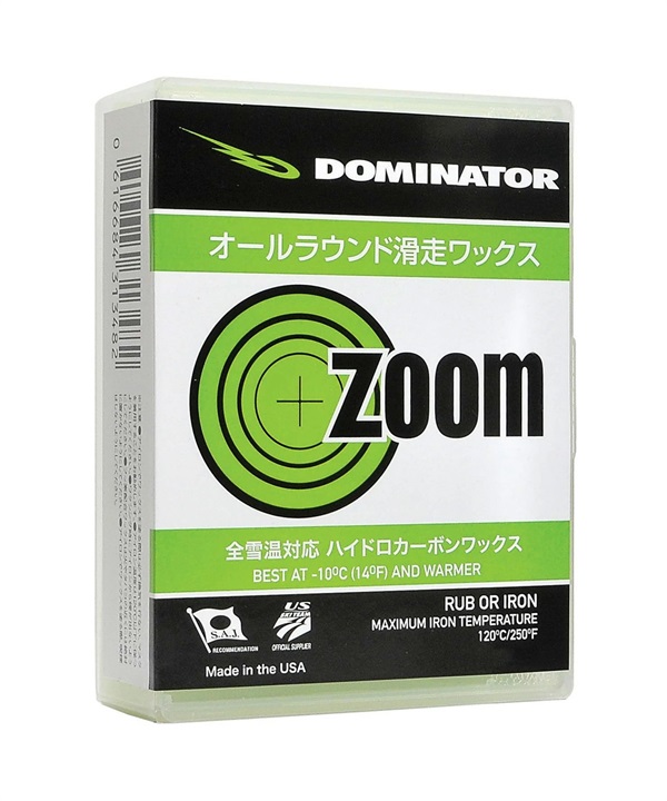 DOMINATOR ドミネーター スノーボード ワックス WAX 固形WAX ホットワックス 滑走ワックス DM-ZOOM-100 24-25モデル LL I5