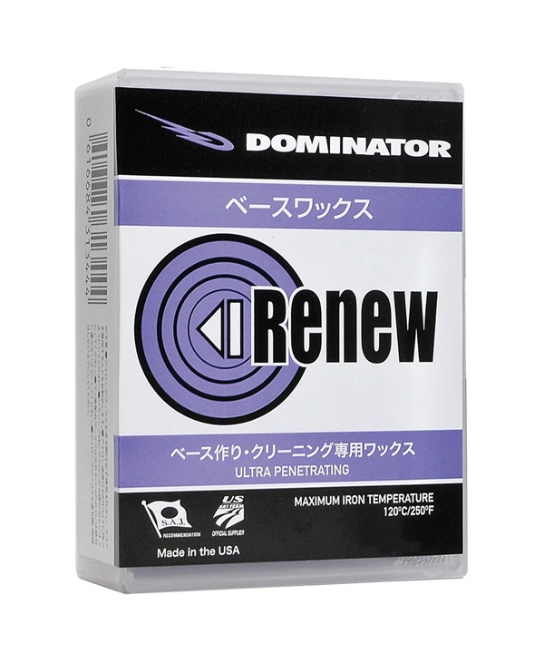 DOMINATOR ドミネーター スノーボード ワックス WAX 固形WAX ホットワックス ベースワックス RENEW-400 24-25モデル LL I5