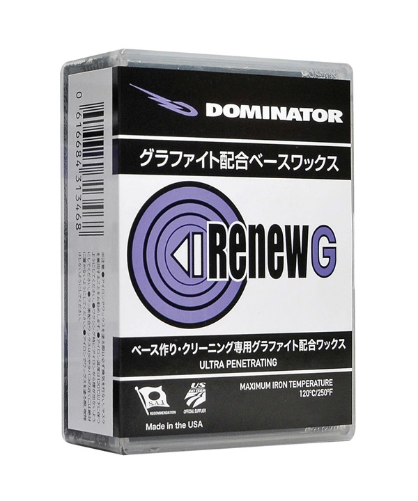 DOMINATOR ドミネーター スノーボード ワックス WAX 固形WAX ホットワックス ベースワックス グラファイト RENEWG 400 24-25モデル