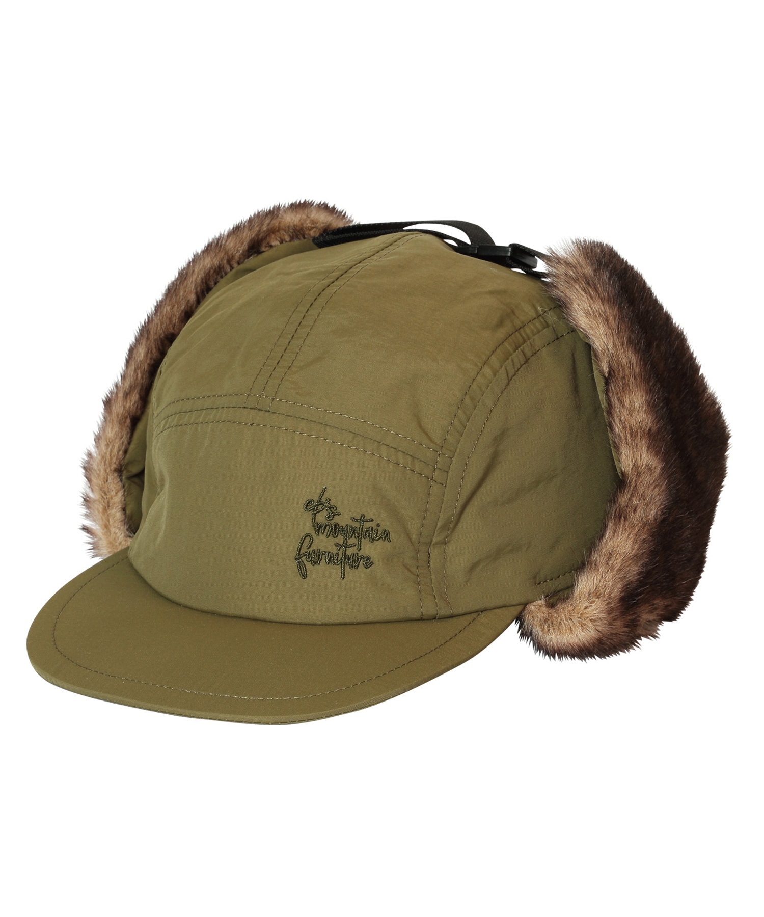 スノーボード ファーキャップ キャップ 防寒 eb's エビス FUR CAP 23-24モデル ムラサキスポーツ KK J6(OLIVE-ONESIZE)