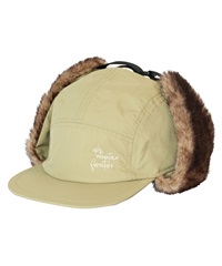 スノーボード ファーキャップ キャップ 防寒 eb's エビス FUR CAP 23-24モデル ムラサキスポーツ KK J6(KHAKI-ONESIZE)