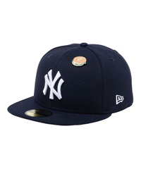 NEW ERA ニューエラ 59FIFTY Local Dishes ニューヨーク・ヤンキース サーモンベーグル ネイビー キャップ 帽子 14109886