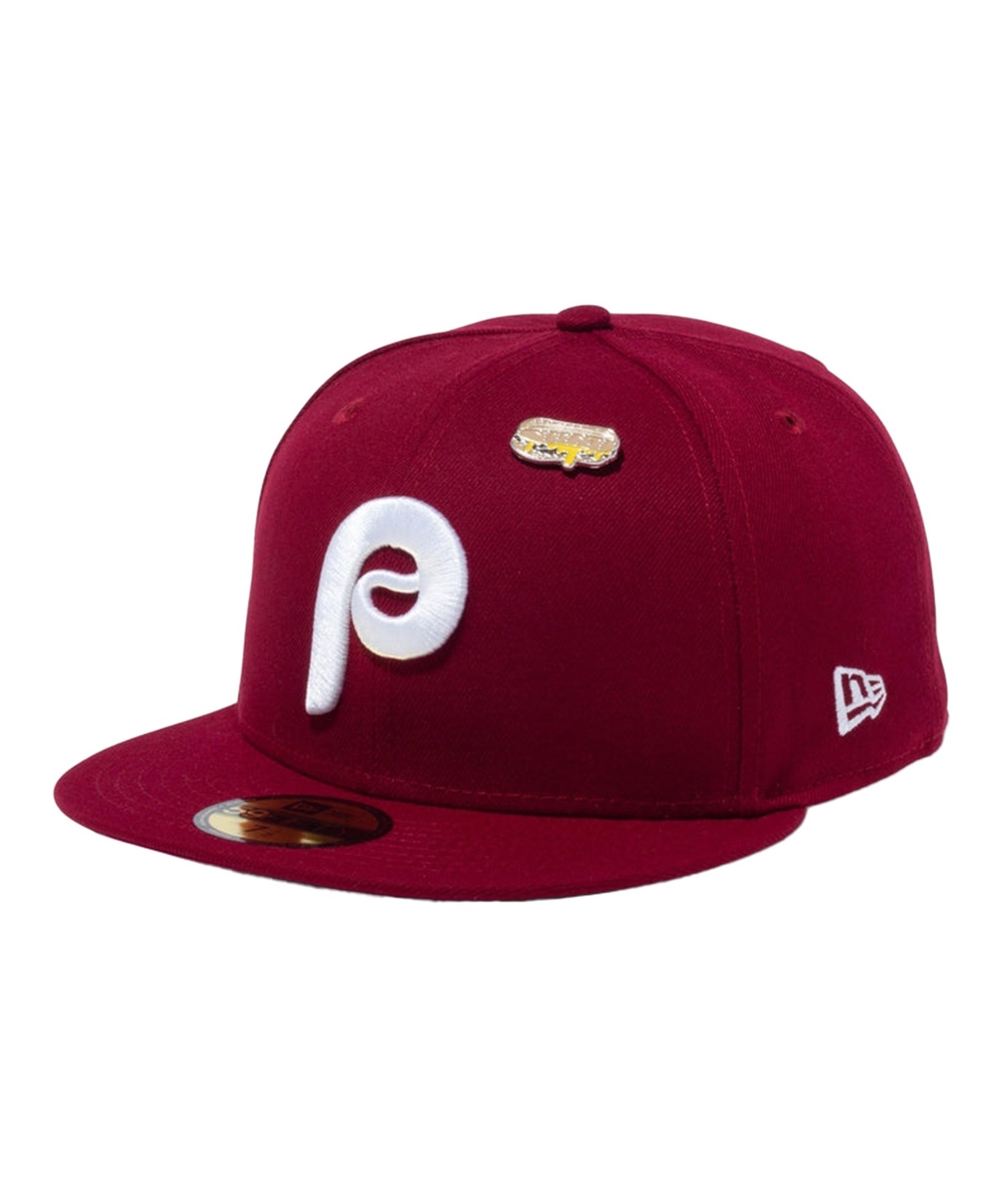 NEW ERA ニューエラ 59FIFTY Local Dishes フィラデルフィア・フィリーズ フィリーチーズステーキサンドイッチ カーディナル キャップ 帽子 14109874(CAR-7)