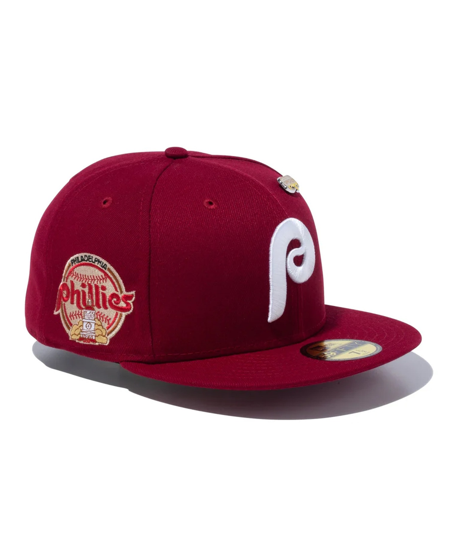 NEW ERA ニューエラ 59FIFTY Local Dishes フィラデルフィア・フィリーズ フィリーチーズステーキサンドイッチ カーディナル キャップ 帽子 14109874(CAR-7)