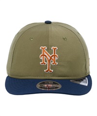 NEW ERA ニューエラ RC 9FIFTY Curved Visor Vintage Nylon ニューヨーク・メッツ オリーブ ネイビーバイザー キャップ 帽子 14109447
