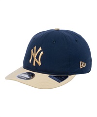 NEW ERA ニューエラ RC 9FIFTY Curved Visor Vintage Nylon ニューヨーク・ヤンキース ネイビー ベージュバイザー キャップ 帽子 14109446