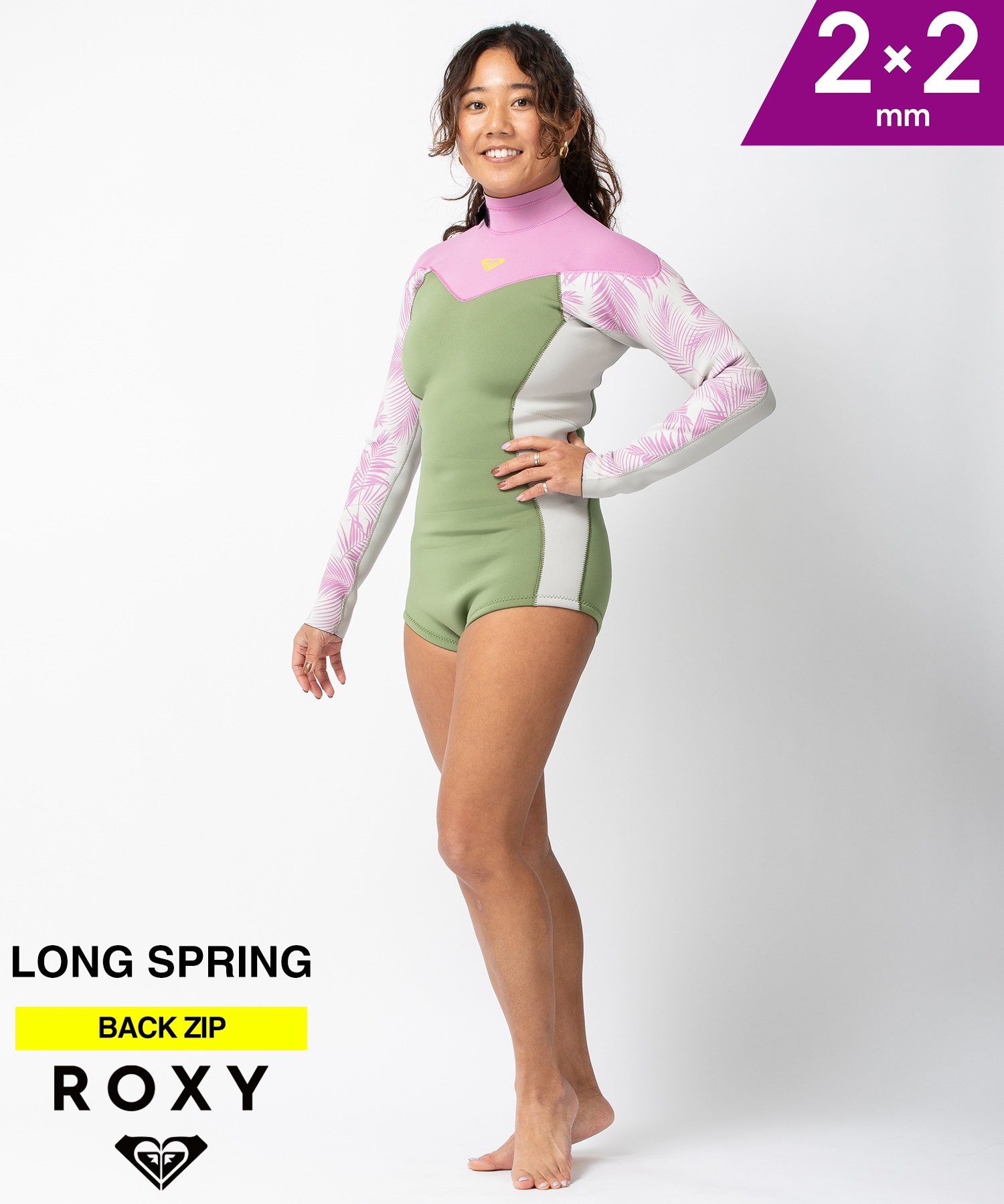 ROXY ロキシー LSP BZ RISE 2X2 RWT241705 レディース ウェットスーツ ロングスプリング ムラサキスポーツ(XBKP-M)