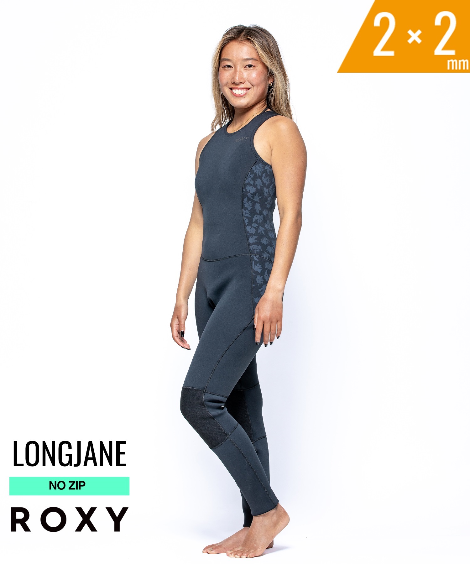 ロキシー ROXY 2/2mm フロントジップ ロングスリーブ スプリングスーツ 