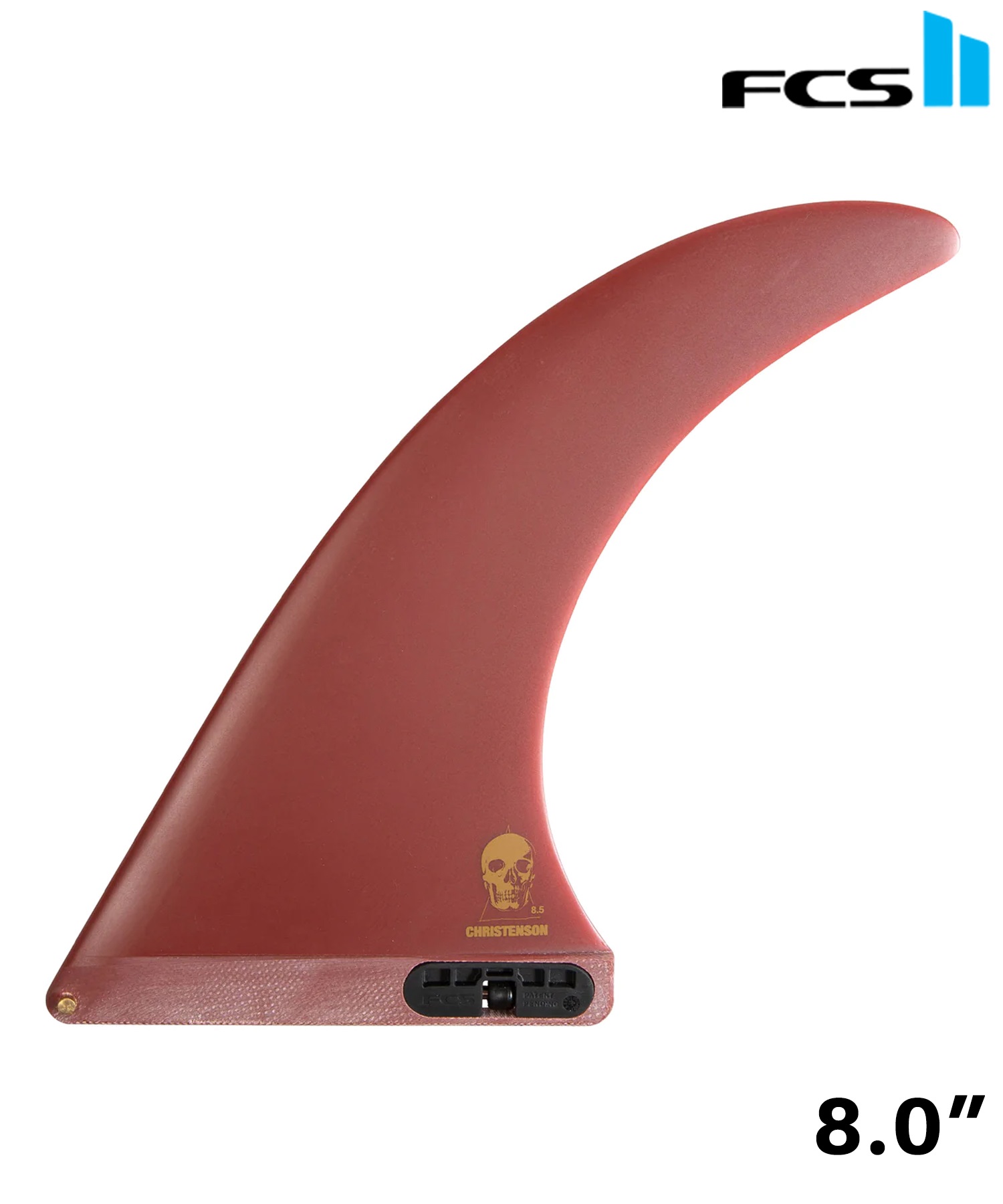 FCSII エフシーエスツー FIN PG CHRISTENSON SINGLE FIN クリス・クリステンソン 8インチ FCHR-PG01-LB80R サーフィン フィン HH L30(RED-8)