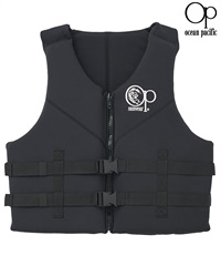 OP オーシャンパシフィック PFD ﾌﾛｰﾃｨﾝｸﾞﾍﾞｽﾄ サーフアクセサリー アウトドア(BLK-L)