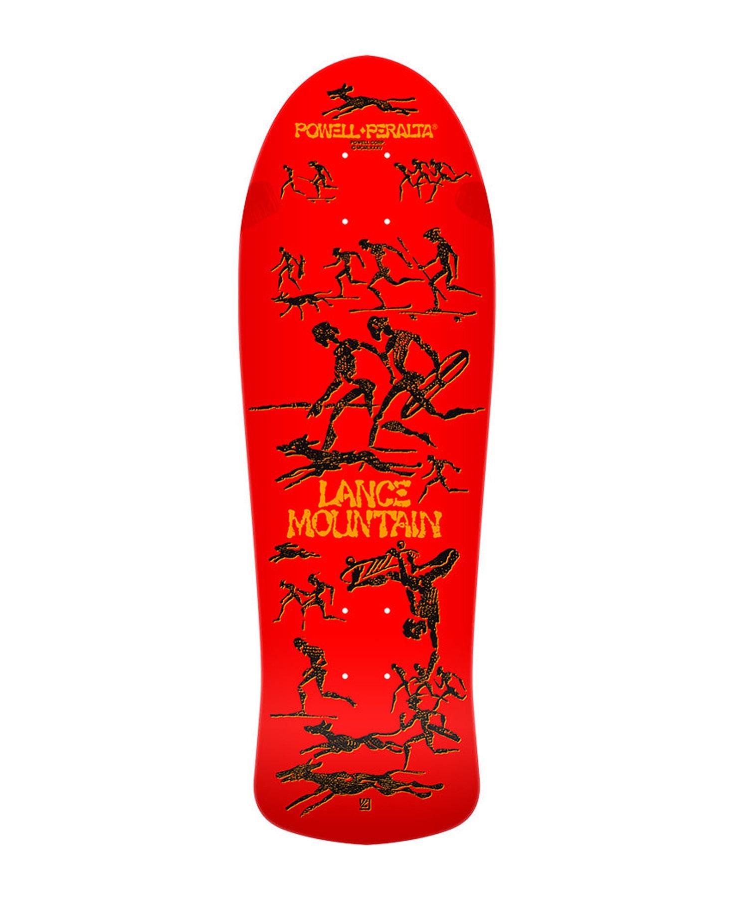 POWELL PERALTA パウエルペラルタ スケートボード デッキ オールドシェイプ LTD LANCE MOUNTAIN #15 限定品(RED-ONESIZE)