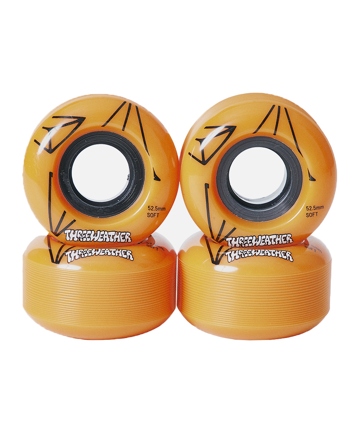 THREE WEATHER スリーウェザー スケートボード ウィール WHEELS 52.5mm 85A(OR-52.5mm)