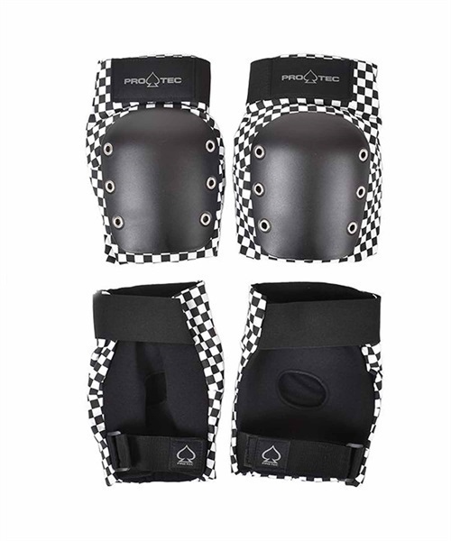 スケートボード プロテクター PROTEC プロテック STREET KNEE PAD ストリート ニー パッド 膝用 II E27(BlackChecker-S)