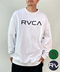 【クーポン対象】RVCA/ルーカ BIG RVCA CR メンズ トレーナー クルーネック スウェット オーバーサイズ 裏起毛 BD042-151
