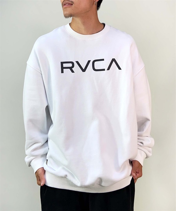 RVCA/ルーカ BIG RVCA CR メンズ トレーナー クルーネック スウェット オーバーサイズ 裏起毛 BD042-151