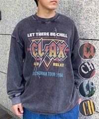 CHILLAX/チラックス メンズ スウェットトレーナー バンドTEE オーバーサイズ 234OO1TR093CL