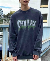 CHILLAX/チラックス メンズ スウェットトレーナー バンドTEE オーバーサイズ 234OO1TR093CL