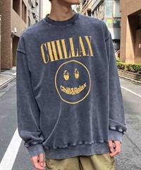 CHILLAX/チラックス メンズ スウェットトレーナー バンドTEE オーバーサイズ 234OO1TR093CL