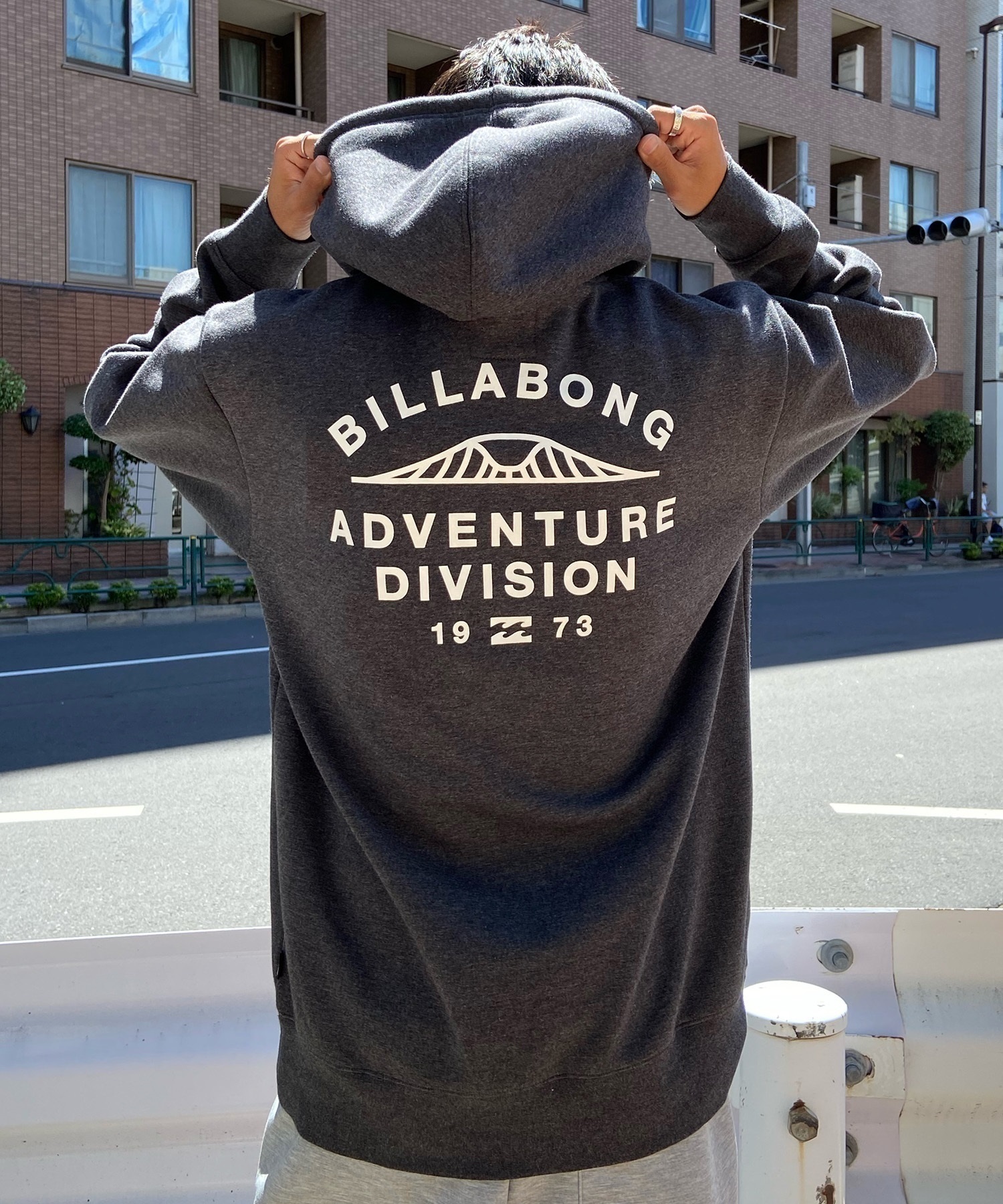 BILLABONG/ビラボン メンズ パーカー プルオーバー スウェット 撥水 裏起毛 ムラサキスポーツ別注 オンラインストア限定 BD012-032(BLK-M)