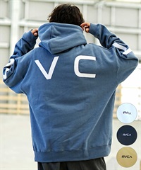 【クーポン対象】RVCA/ルーカ メンズ プルオーバーパーカー バックプリント ルーズシルエット BD042-158