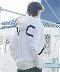 【クーポン対象】RVCA/ルーカ メンズ プルオーバーパーカー バックプリント ルーズシルエット BD042-158