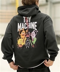 【ムラサキスポーツ限定】TOY MACHINE/トイマシーン パーカー プルオーバー スウェット ビッグシルエット バックプリント 裏起毛 MTMFDSW7