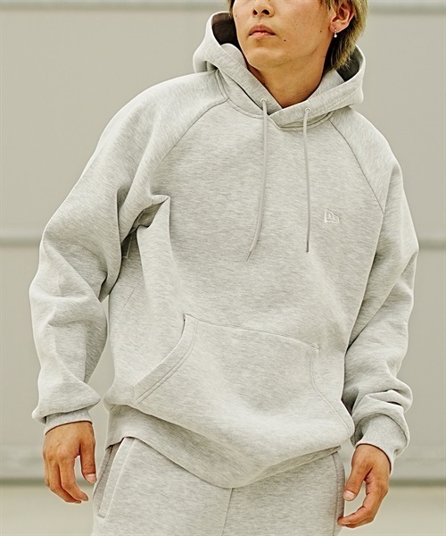 NEW ERA/ニューエラ TECHSWEAT WIDE POH WORDM パーカー プルオーバー バックプリント 撥水 セットアップ対応 14107837(GRY-M)