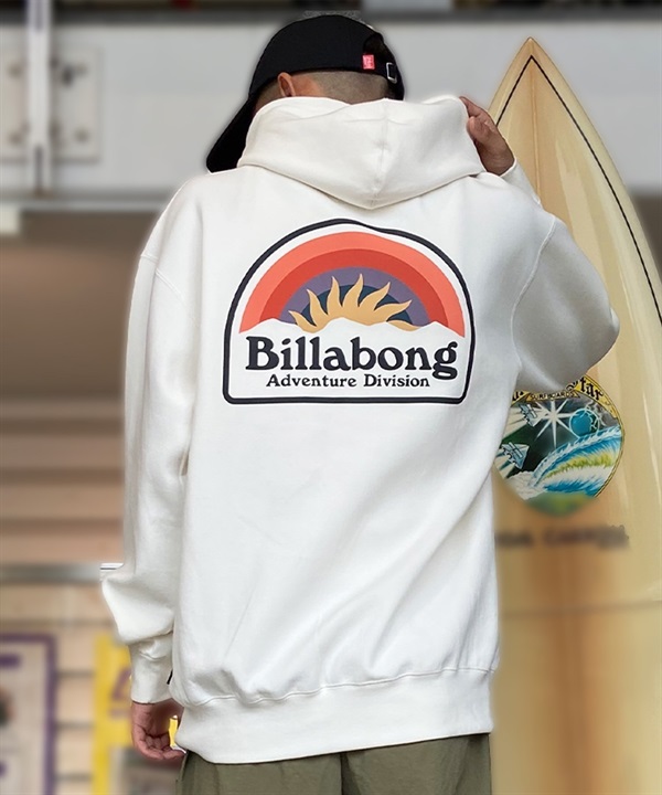 BILLABONG/ビラボン メンズ パーカー プルオーバー スウェット ダンボール素材 バックプリント オーバーサイズ BE011-006