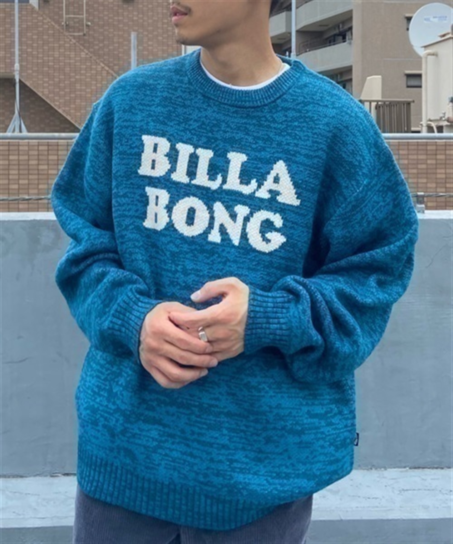 BILLABONG/ビラボン アクリルニット セーター クルーネック ニット