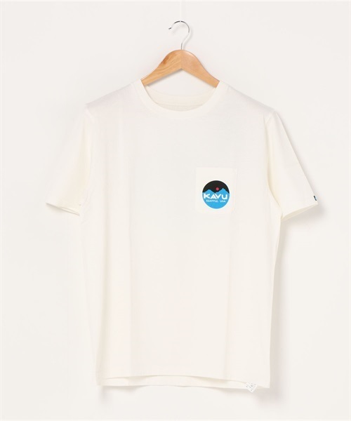 KAVU カブー マウンテンロゴ Tee 198204220 メンズ 半袖 Tシャツ HH F22 GW5M(White-M)