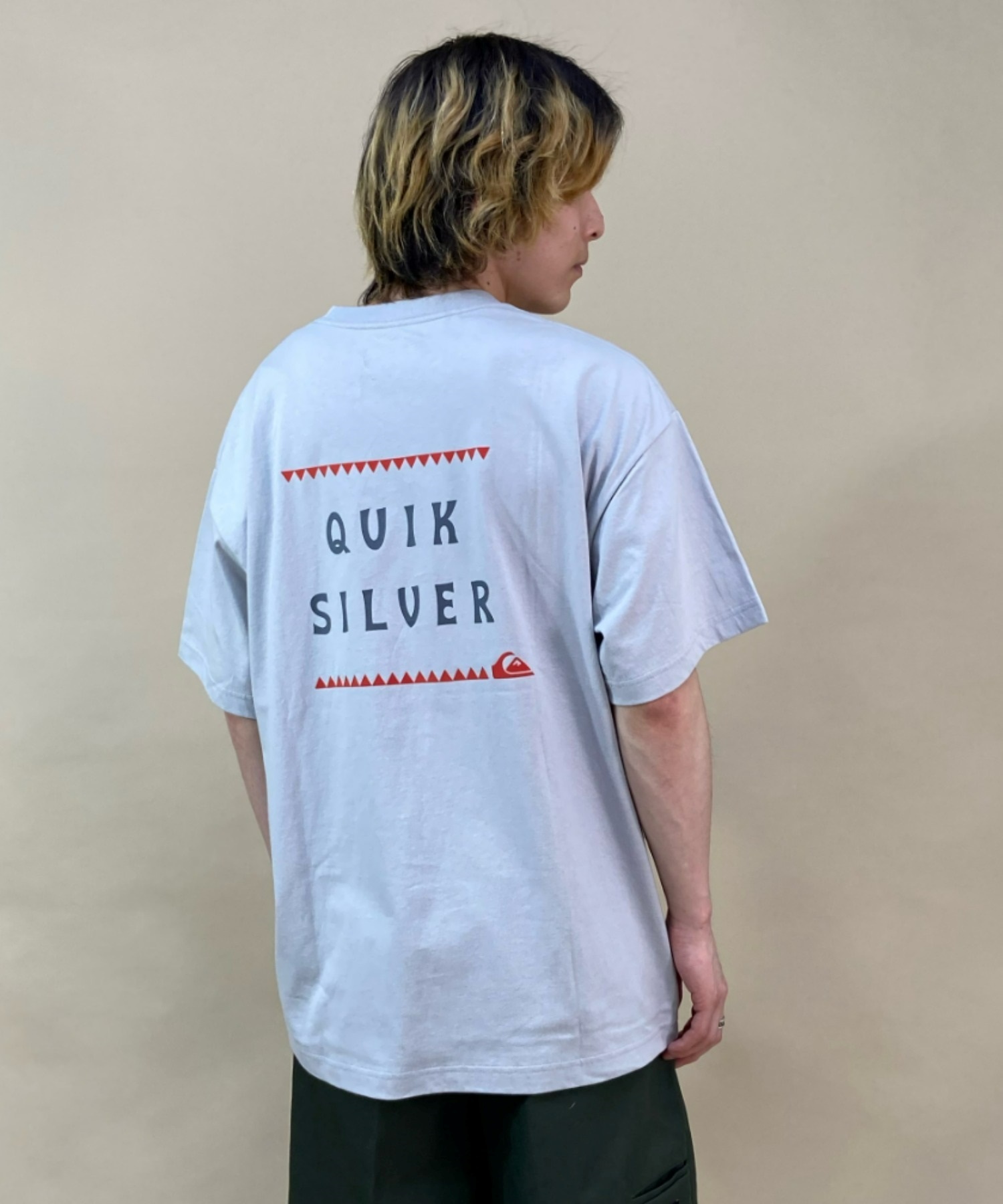 QUIKSILVER クイックシルバー QST222604M メンズ 半袖 Tシャツ カットソー サーフ リゾート 海水浴 ムラサキスポーツ限定(GRY-M)