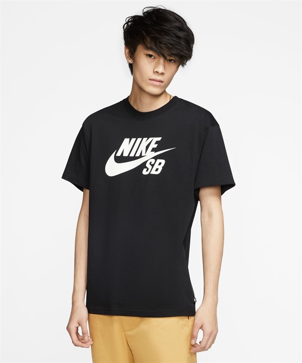 NIKE SB/ナイキエスビー ロゴ スケートボード メンズ 半袖 Tシャツ ブラック/ホワイト CV7540-010