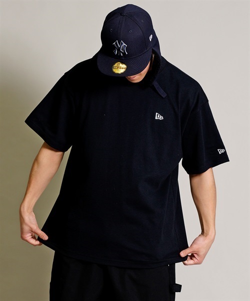 NEW ERA ニューエラ Rear Vertical Logo 13717528 メンズ 半袖 Tシャツ ムラサキスポーツ限定 KK1 D21(BK-M)