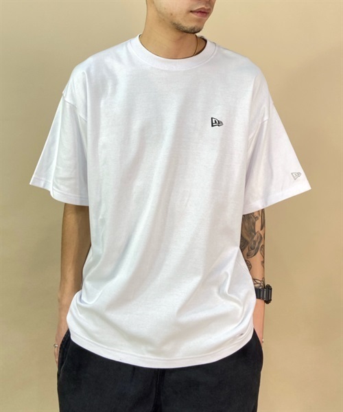 NEW ERA ニューエラ SS OS TEE PFMC VERT LOGO 13516845 メンズ 半袖 Tシャツ バックプリント KK1 A20(WHT-M)