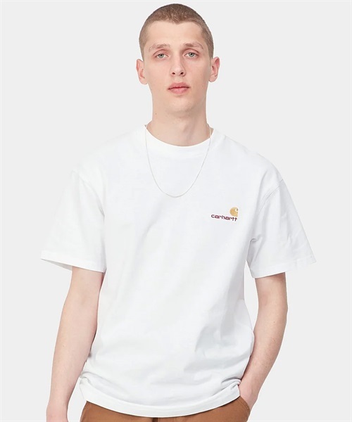 Carhartt WIP カーハートダブリューアイピー S/S AMERICAN SCRIPT T-SHIRT I029956 メンズ 半袖 Tシャツ KK2 D24(WT-M)