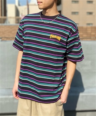 THRASHER スラッシャー FLAME THMM-001 B メンズ 半袖 Tシャツ カットソー ムラサキスポーツ限定 KK1 C18