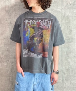 THRASHER スラッシャー MAGAZINE THMM-004 メンズ 半袖 Tシャツ カットソー ムラサキスポーツ限定 KK1 C20