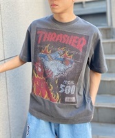 THRASHER スラッシャー MAGAZINE THMM-004 メンズ 半袖 Tシャツ カットソー ムラサキスポーツ限定 KK1 C20(MAR22-M)