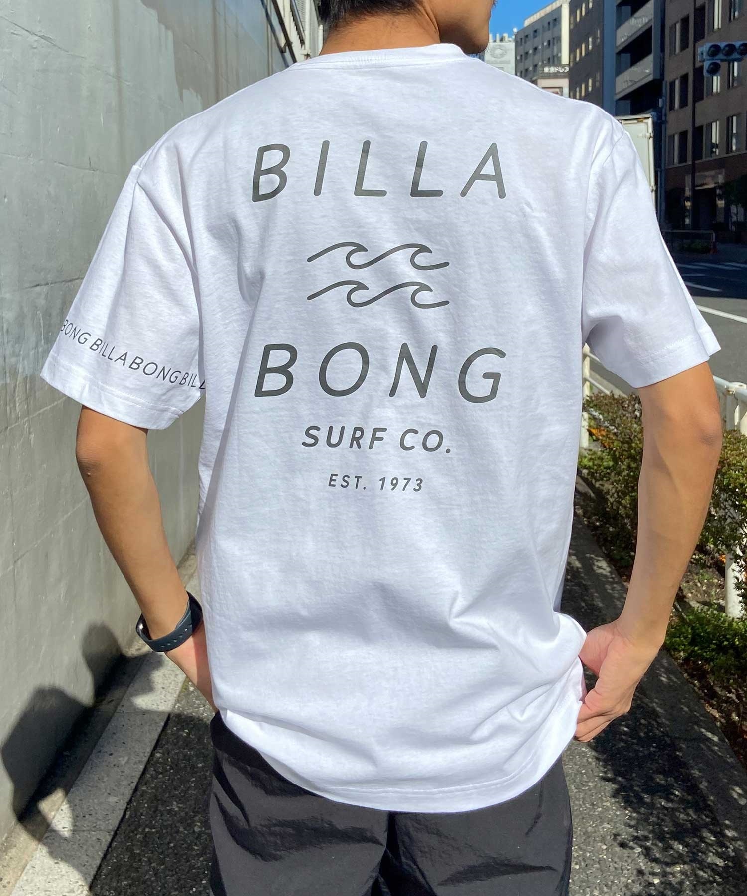 【クーポン対象】BILLABONG ビラボン メンズ バックプリントTシャツ ロゴT 半袖 BE011-204(WCH-S)