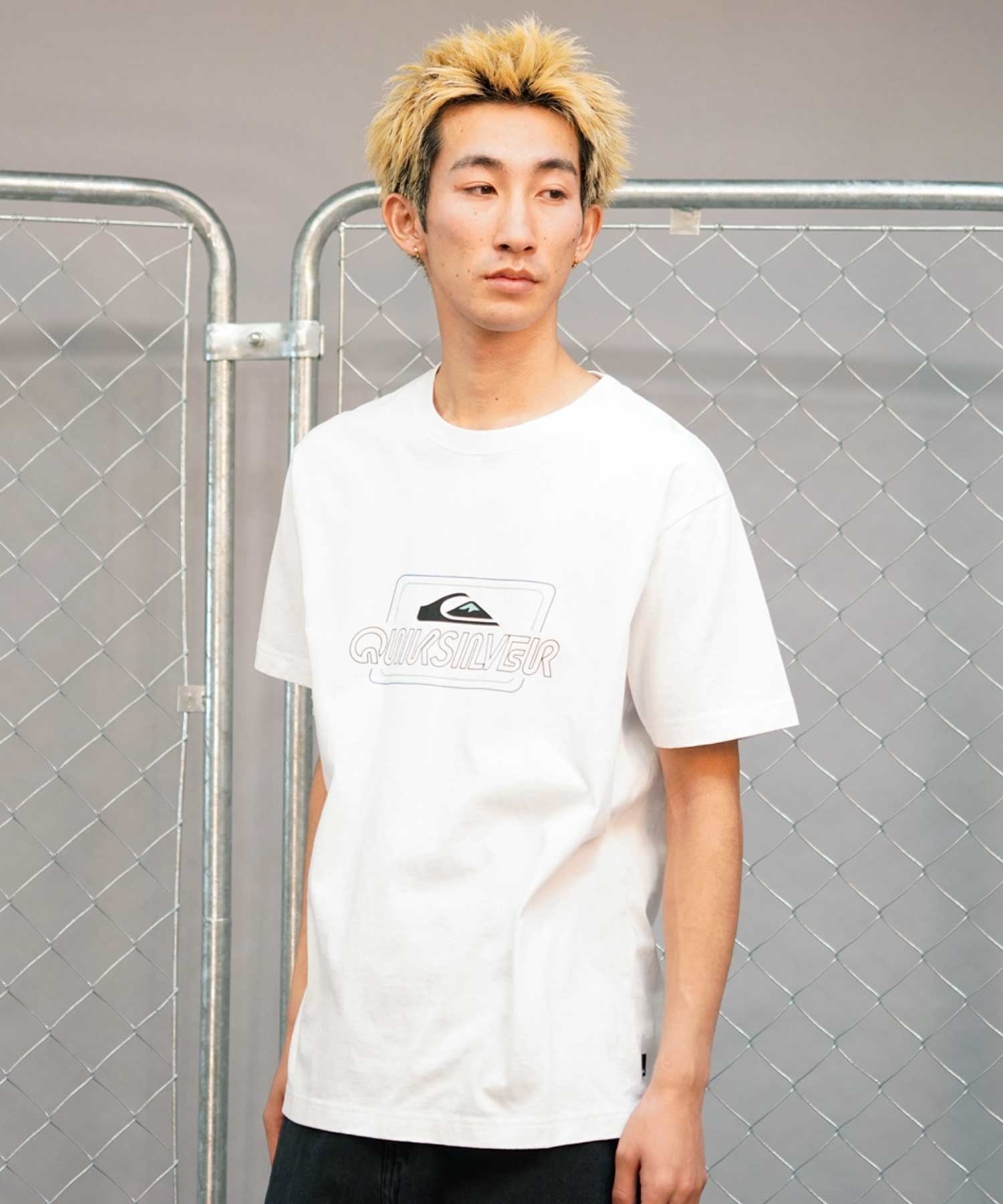 QUIKSILVER クイックシルバー QST241008 メンズ 半袖 Tシャツ ST クルーネック(WHT-M)