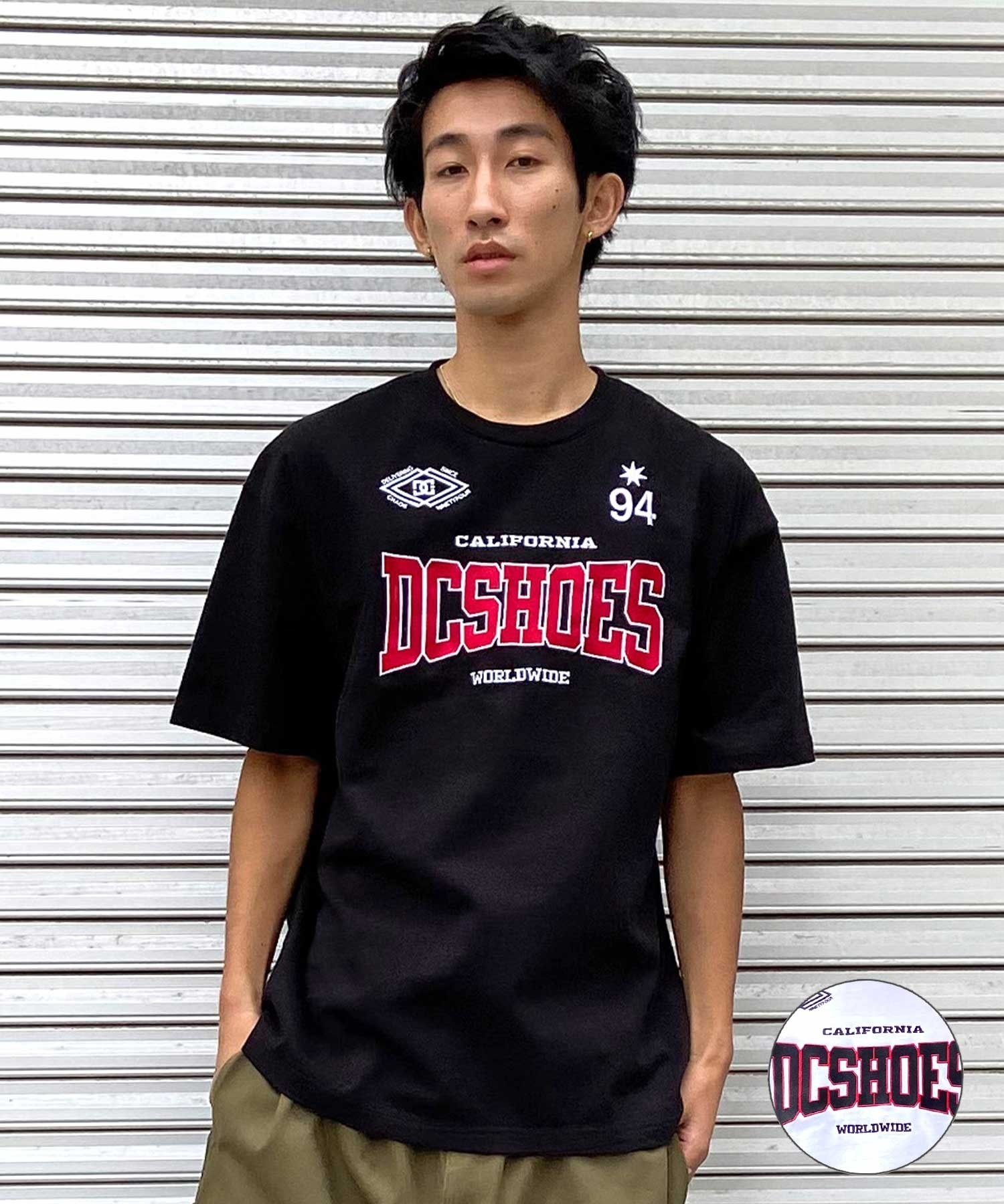 【クーポン対象】DC ディーシー DST242012 メンズ 半袖 Tシャツ 刺繍ロゴ ドロップショルダー(WHT-M)