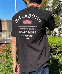 【クーポン対象】BILLABONG ビラボン PEAK Tシャツ 半袖 メンズ バックプリント クルーネック BE011-205(BLK-S)