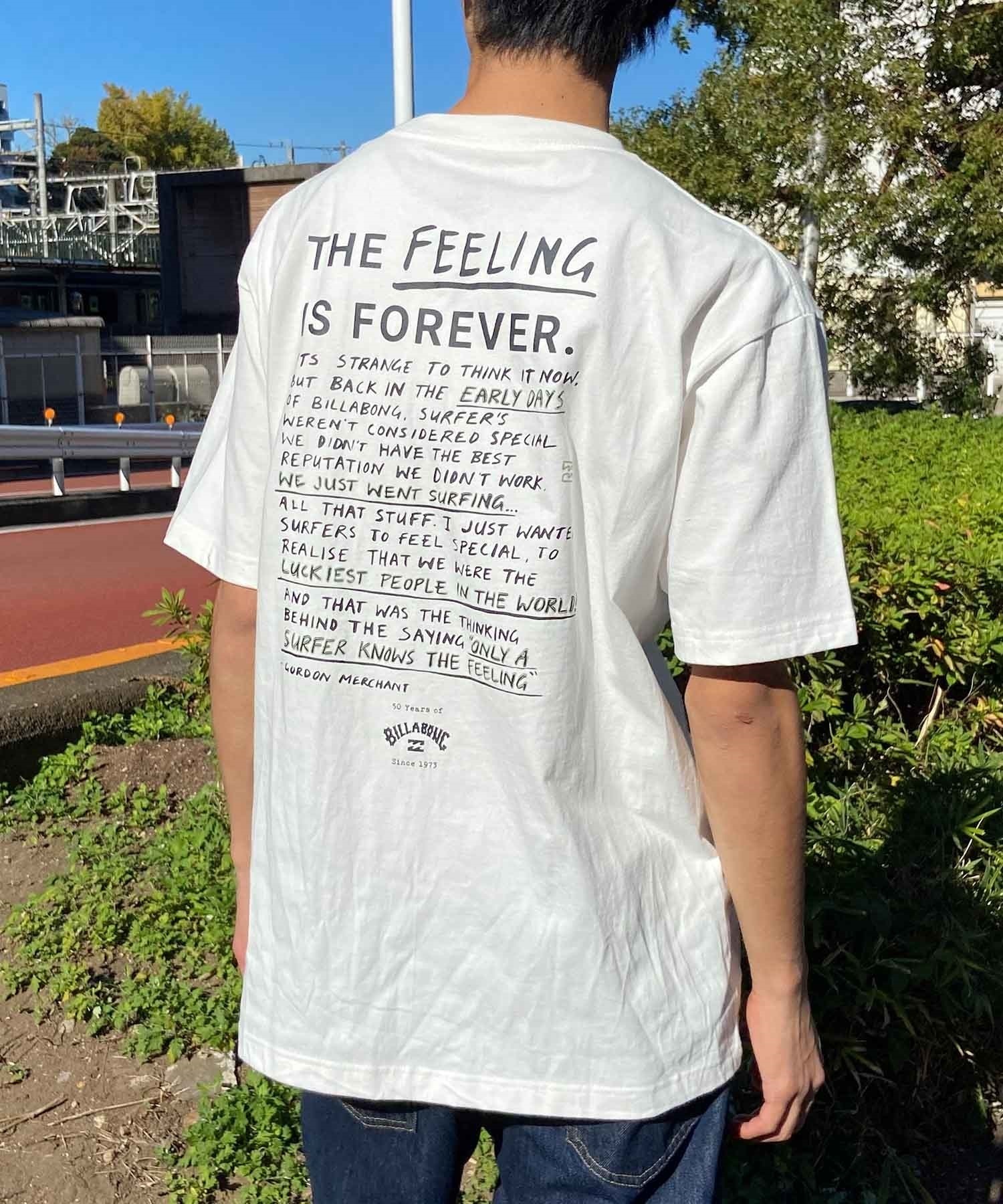【クーポン対象】BILLABONG ビラボン FEELING IS FOREVER メンズ Tシャツ 半袖 バックプリント BE011-210(OFW-M)