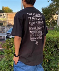 【クーポン対象】BILLABONG ビラボン FEELING IS FOREVER メンズ Tシャツ 半袖 バックプリント BE011-210(BLK-M)