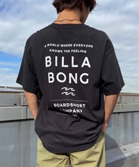 【クーポン対象】BILLABONG ビラボン DECAF Tシャツ 半袖 メンズ バックプリント BE011-213(BLK-S)