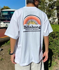 【クーポン対象】BILLABONG ビラボン SUN UP メンズ Tシャツ 半袖 バックプリント 速乾 UVケア BE011-219(WHT-M)
