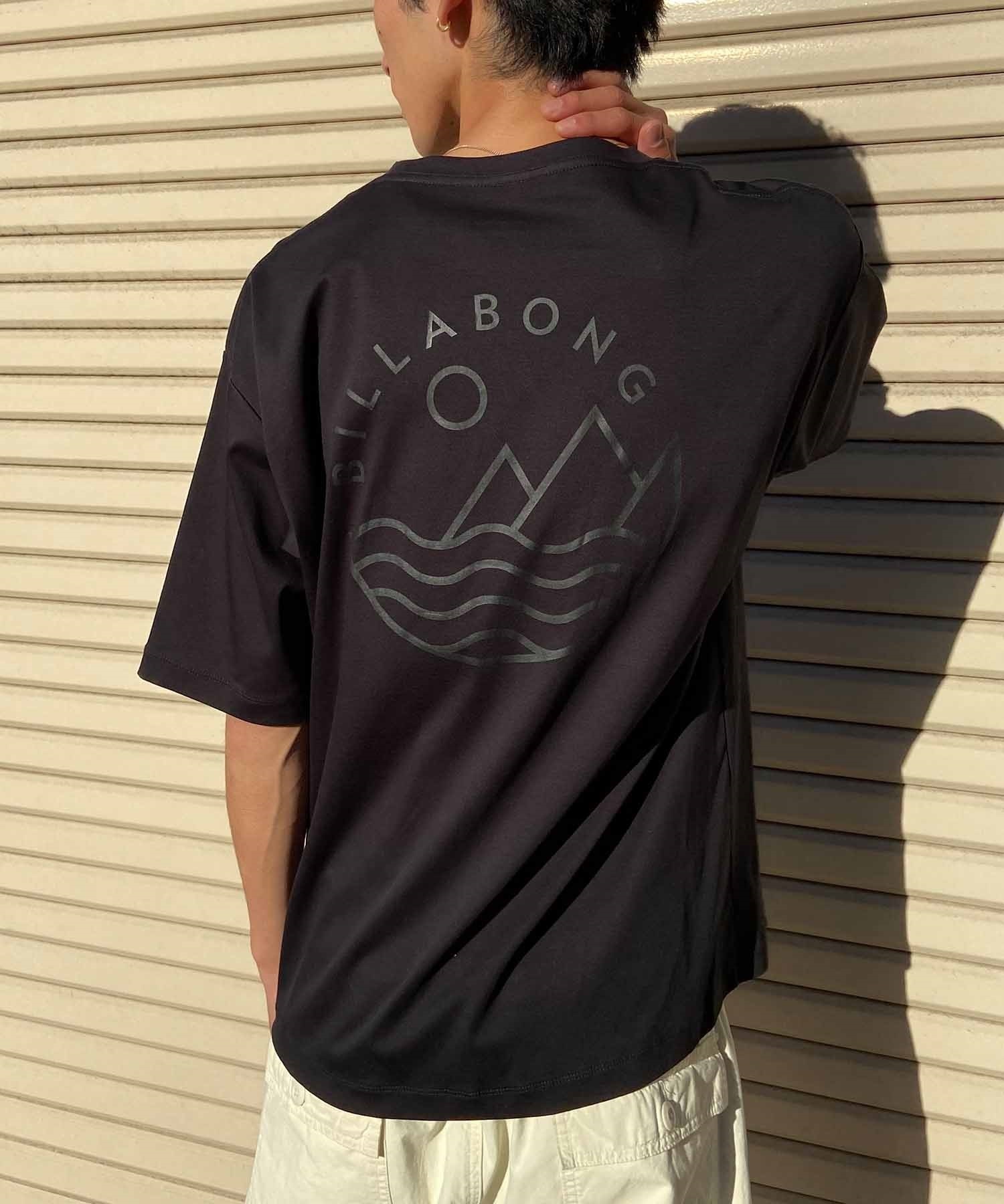 【クーポン対象】BILLABONG ビラボン PREMIUM SILKETE SMOOTH POCKET TEE メンズ Tシャツ 半袖 UVケア BE011-304(BLK-M)