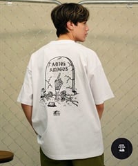 LURKING CLASS ラーキングクラス ST24STM09 メンズ 半袖 Tシャツ バックプリント オーバーサイズ ムラサキスポーツ限定(WHITE-M)